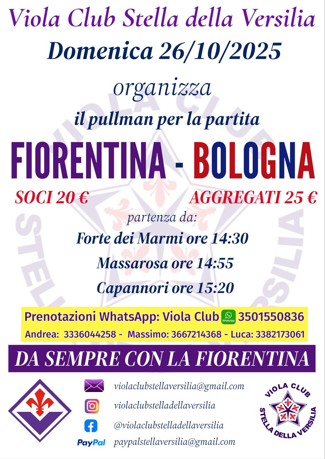 Il Viola Club Stella della Versilia Organizza